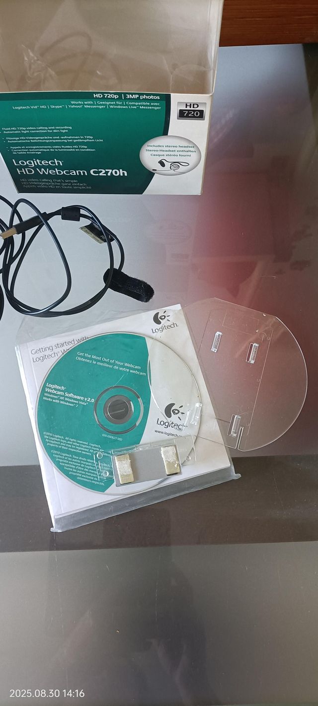 Logitech C270h Webcam HD 720p