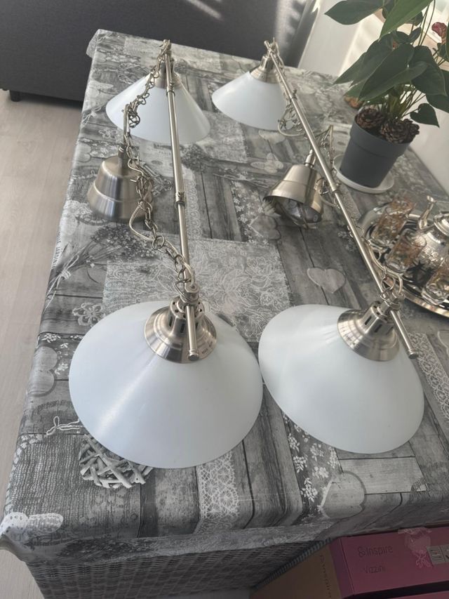 Lampada da soffitto vintage a 2 luci