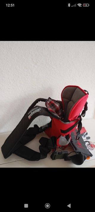 Mochila portabebés roja - Jane