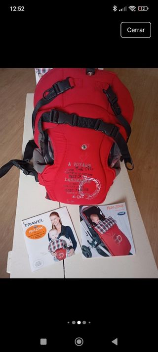 Mochila portabebés roja - Jane