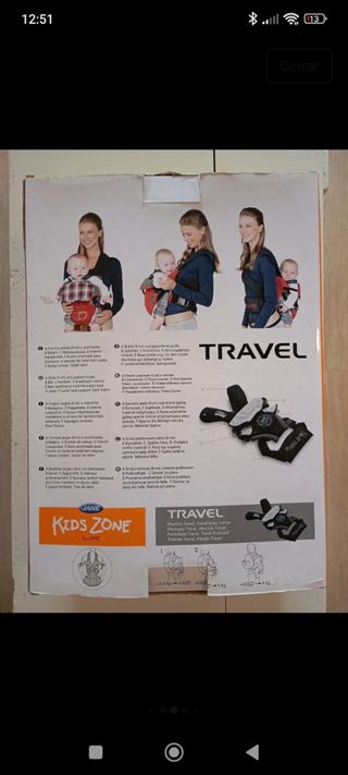 Mochila portabebés roja - Jane