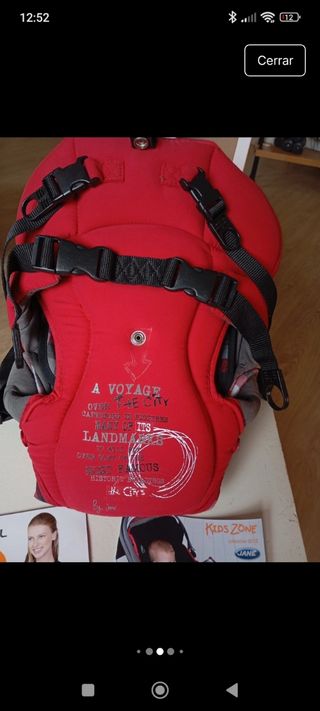 Mochila portabebés roja - Jane