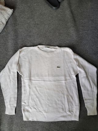 Maglione Lacoste vintage XS bianco
