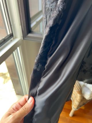Abrigo Astracán negro