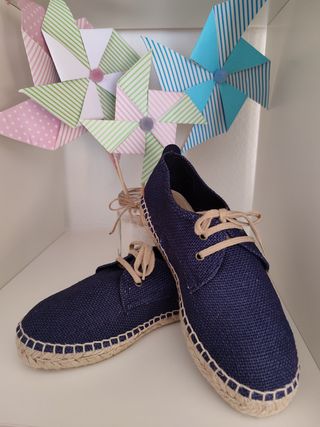Zapatillas esparto azul marino