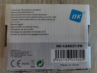 Transmisor FM Bluetooth Coche (encendedor)