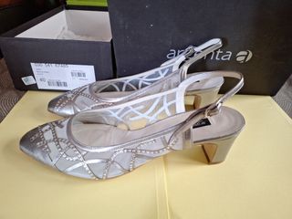 Zapatos fiesta Argenta Plata 40