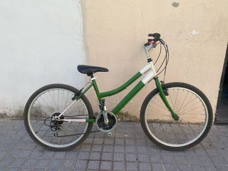 Bicicleta montaña niño verde