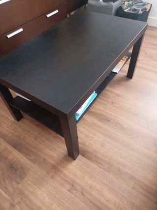 Mesa café negra - madera