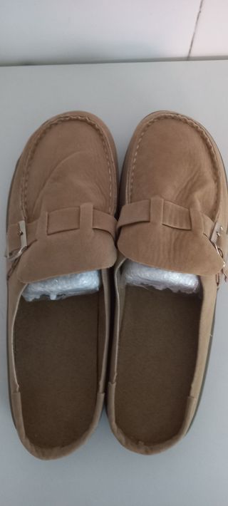 Sandalias hombre beige tipo zueco