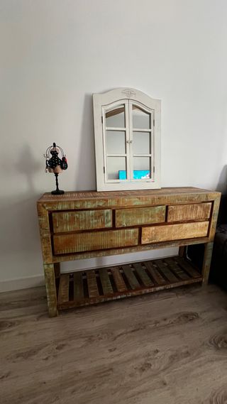Recibidor madera estilo vintage