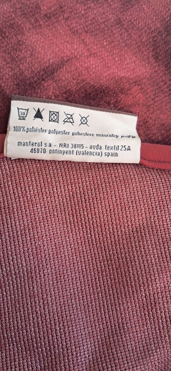 Mantel Camilla Gala 001 burdeos ( Manterol) 100 cm