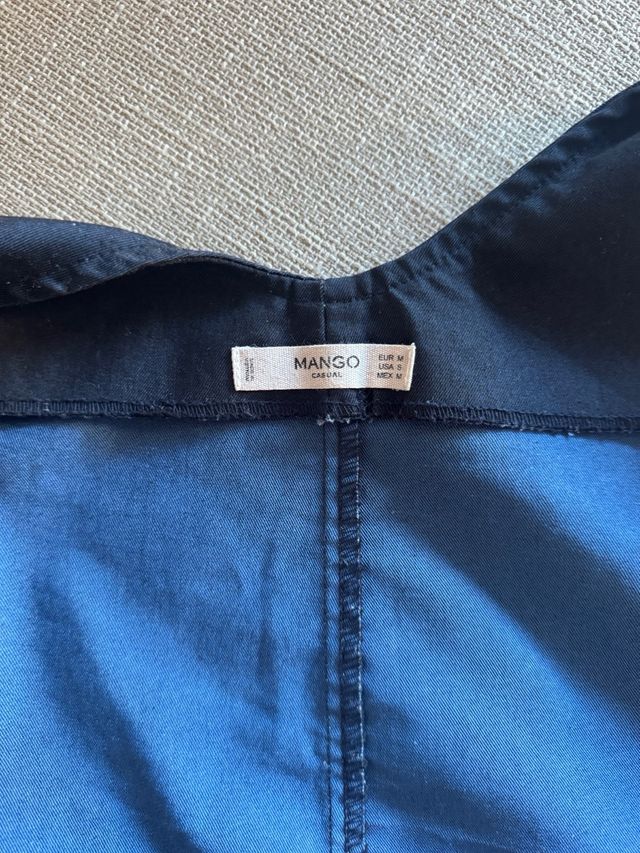 Vestido peto Mango azul marino