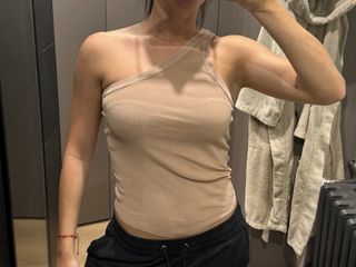 Top Zara beige - Talla S
