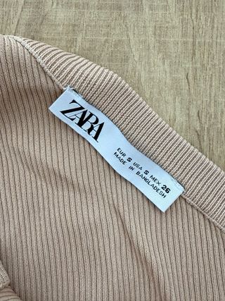 Top Zara beige - Talla S
