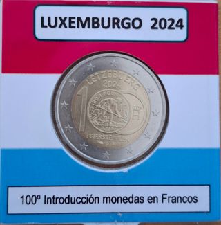 Luxemburgo 2024 - 100° moneda en francos