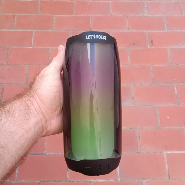 Altavoz Portátil Let's Rock! | Verde-Morado