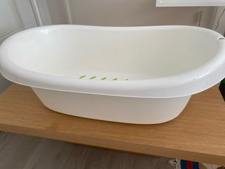 Bañera bebé - Blanca con antideslizante