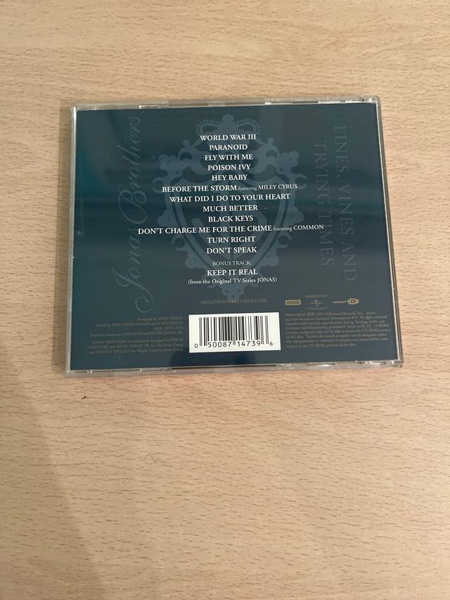 CD Jonas Brothers - Lines, Vines