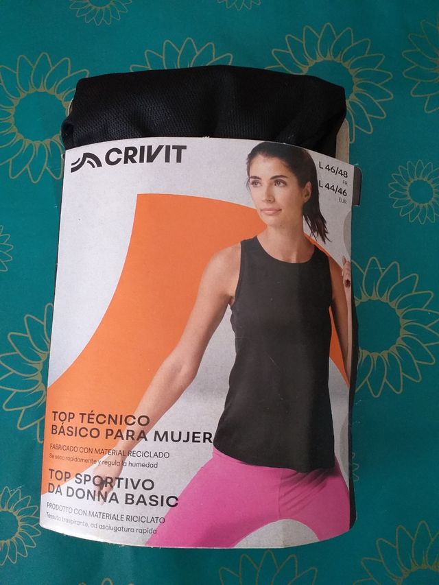 Camiseta deportiva Crivit negra - XL
