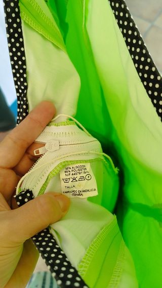 Vestido flamenco verde lima adulto