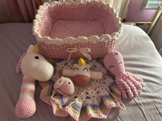 Cesta bebé Amigurumis