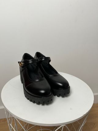 Zapatos negros plataforma