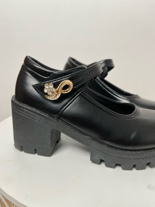 Zapatos negros plataforma
