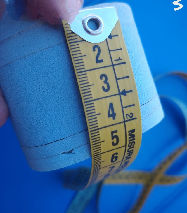 Infradito azzurre e bianche - Zeppa