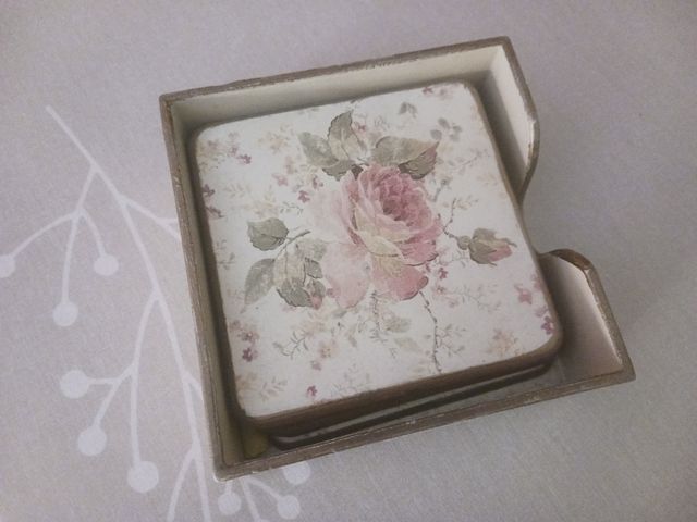 Set vintage: bandeja, jarra, servilletero & posava