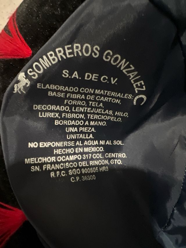 Sombrero Mexicano - Verde, Rojo