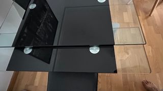 Mesa cristal negra 