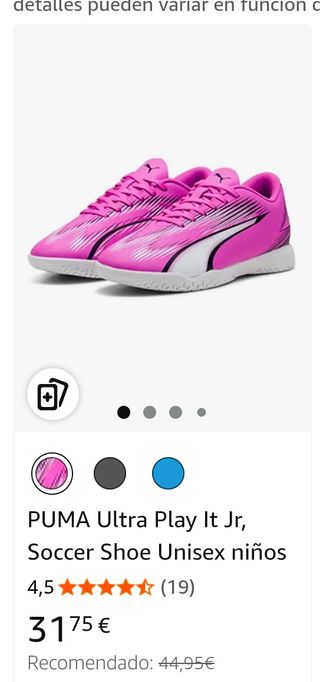 Zapatillas Puma niño rosa