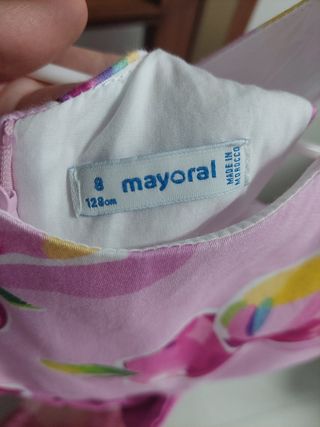 Vestido niña Mayoral estampado frutas