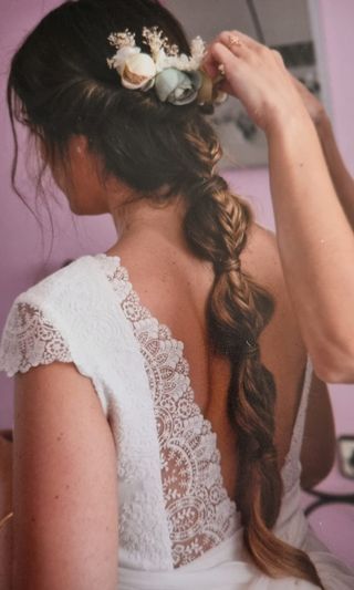 Vestido novia Estela Garro - Blanco