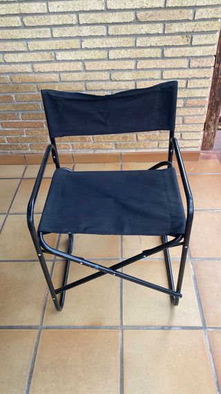 2 Sillas Plegables Negras