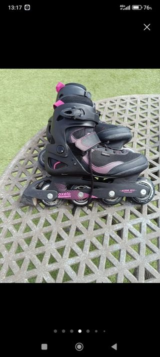 Patines Oxelo + casco + protecciones