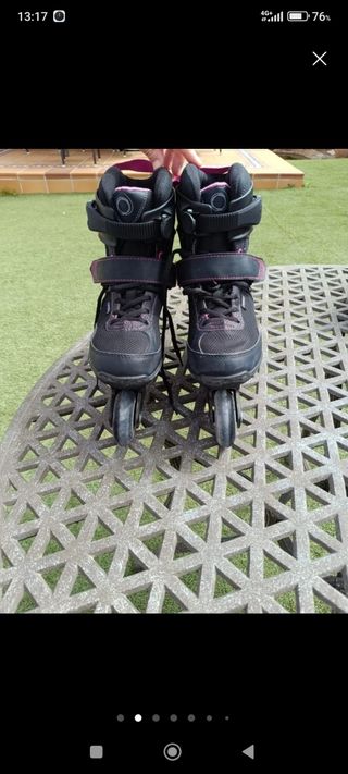 Patines Oxelo + casco + protecciones