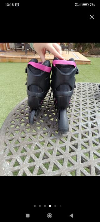 Patines Oxelo + casco + protecciones