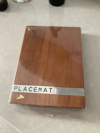 4 Manteles individuales madera y tablas corte