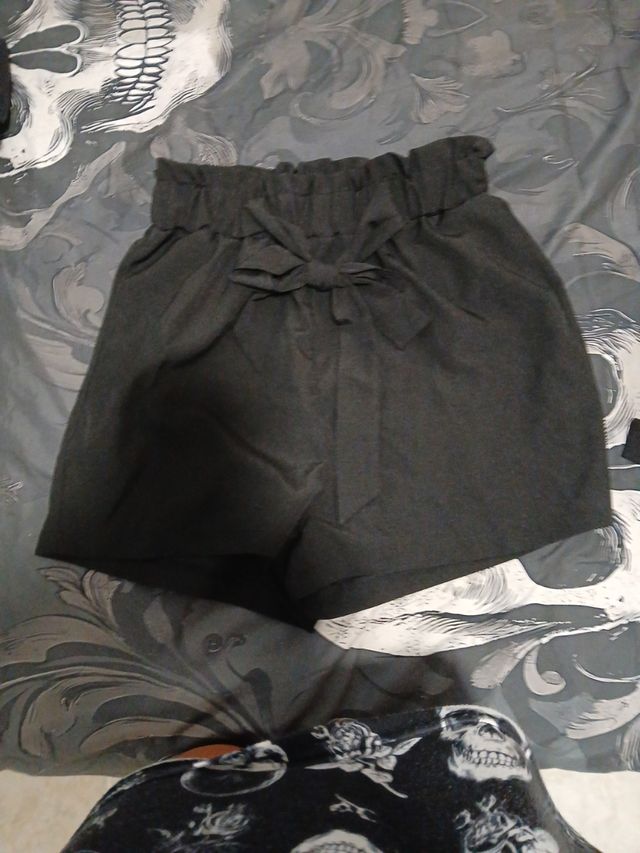 Shorts negros vestir