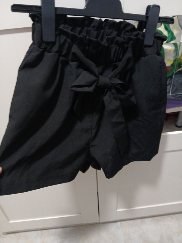 Shorts negros vestir