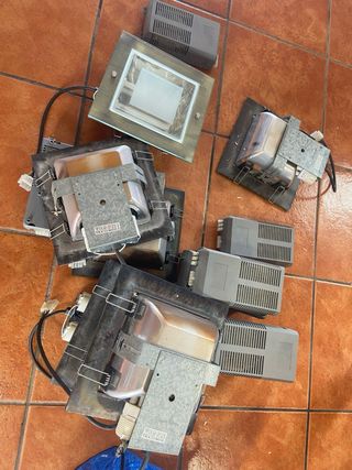 9 focos+transformadores