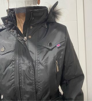 Parka Belstaff negra mujer