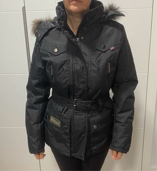 Parka Belstaff negra mujer