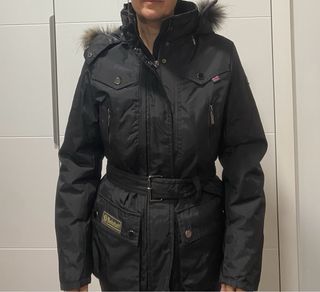 Parka Belstaff negra mujer