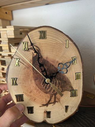 Reloj madera artesanal