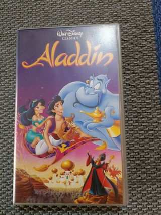 VHS Aladdin (Inglés) - Clásico Disney