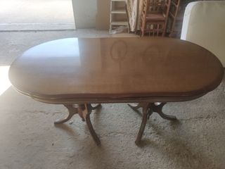 Mesa ovalada madera - salón