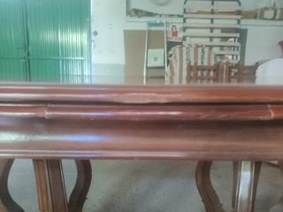 Mesa ovalada madera - salón